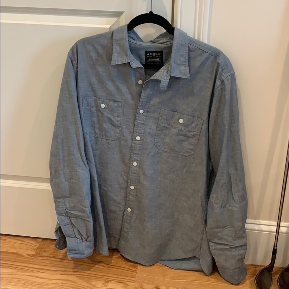 J crew casual button down. Large.